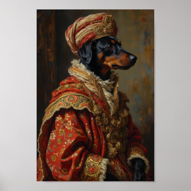 Royal Azawakh Portrait Poster (Front)