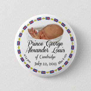Royal Baby - Prince George Alexander Louis 6 Cm Round Badge