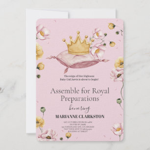 Royal Baby Shower in the Dream Castle Invitation
