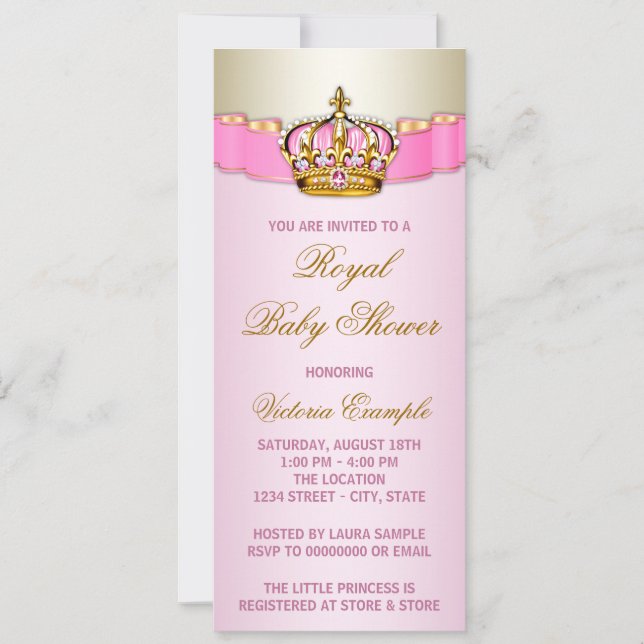 Royal Baby Shower Invitation (Front)