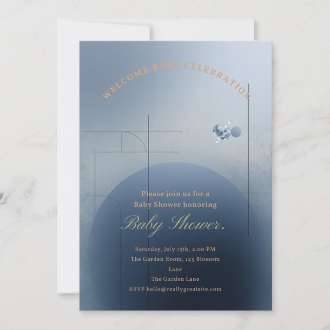 Royal Baby Shower Invitation – Little Prince  (Front)