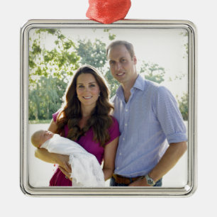 Royal Baby Silver Ornament