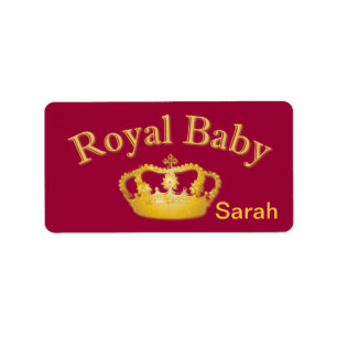 Royal Baby with Golden Crown Label