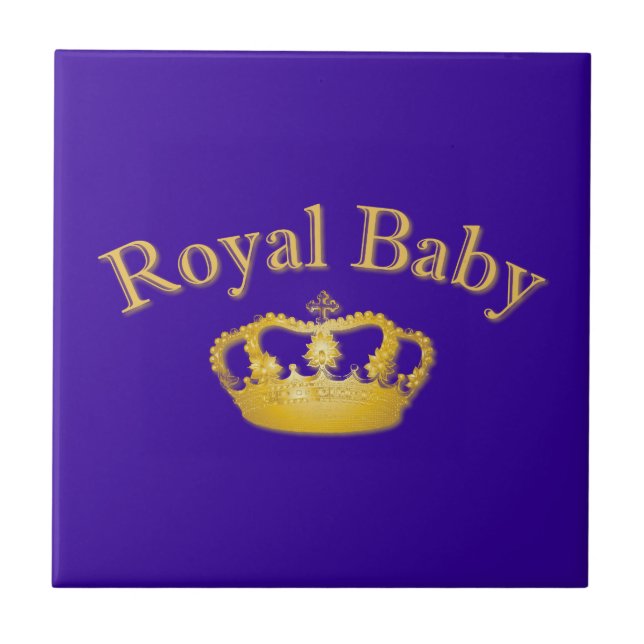 Royal Baby with Golden Crown Tile (Front)