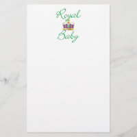 Royal Baby with Purple and Gold Crown