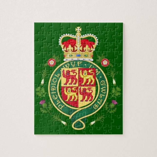 Royal Badge of Wales Jigsaw Puzzle (Vertical)