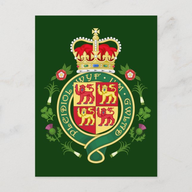 Royal Badge of Wales Postcard (Front)