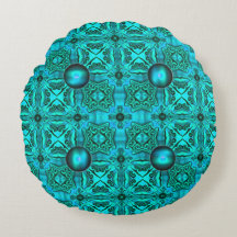 Royal Ball Round Throw Pillow