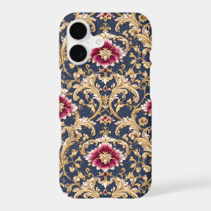 Royal Baroque Floral on Deep Blue