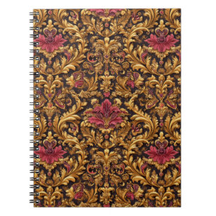 Royal Baroque Floral with Gold Ornament Notebook