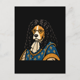 Royal Beagle Dog His Majesty Fluffness Holiday Postcard