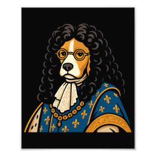 Royal Beagle Dog His Majesty Fluffness Photo Print