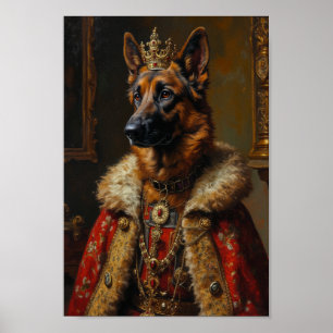 Royal Belgian Shepherd Portrait Poster