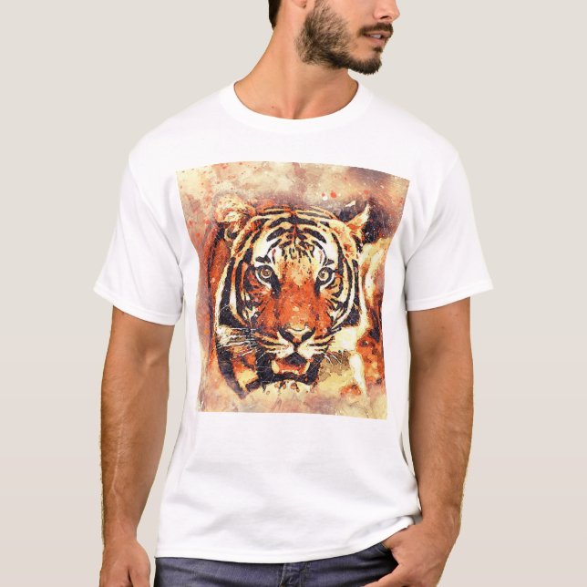 ROYAL BENGAL TIGER LOGO TSHIRT UNIQUE DESIGN  (Front)