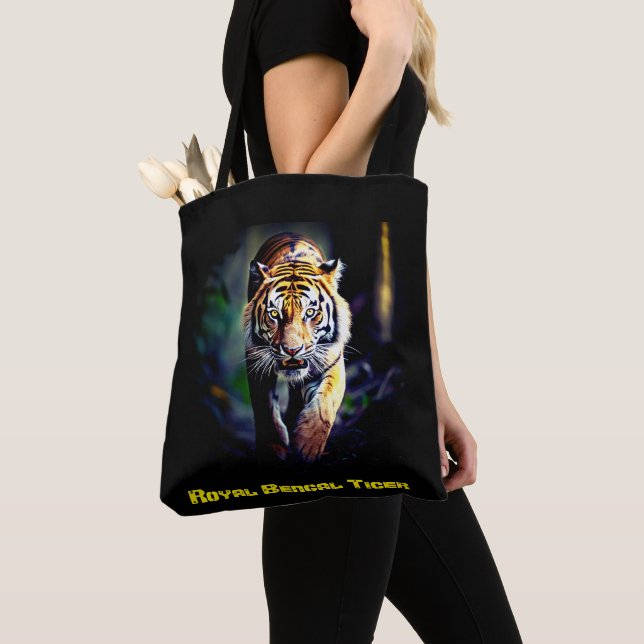 Royal Bengal Tiger Mark Tote Bag (Close Up)