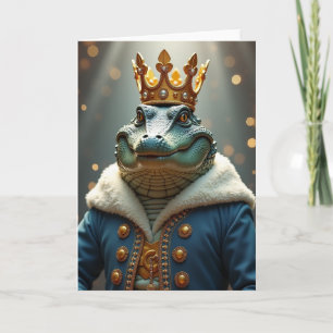 Royal Birthday Reptile Portrait Card