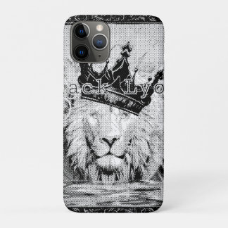 Royal black Lyon Case-Mate iPhone Case