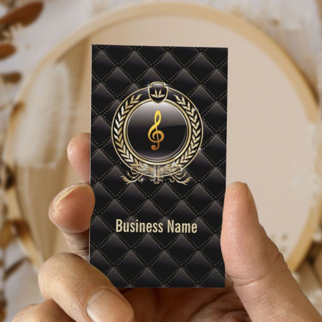 Royal Black Music Lessons business card (Creator Uploaded)