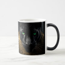 Royal Black Panther Golden Armour Two-Tone Mug - C