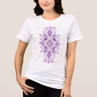 Royal Bloom: Mystic Floral Tri-Blend Shirt