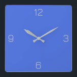 Royal Blue 4169E1 Colour - Add a Name Option Square Wall Clock<br><div class="desc">A full scale PNG image based on the HEX code (six-digit hex triplet) shown. Use this code to mix, match and customise any other item to go with this, or to add to other collections. Hex codes may be used to customise most text and background colours on Zazzle products. You...</div>