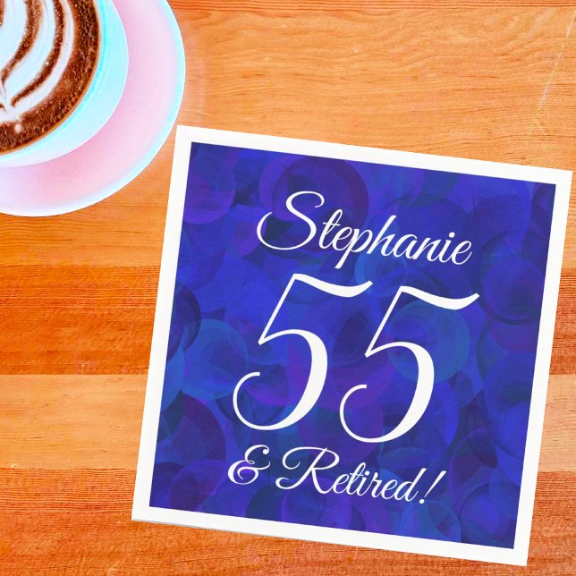 Royal Blue 55 and Retired Retirement Napkin (Creator Uploaded)
