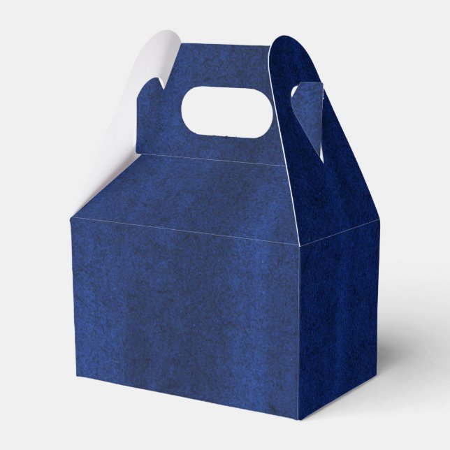 Royal Blue and Gold Favour Box (Back Side)