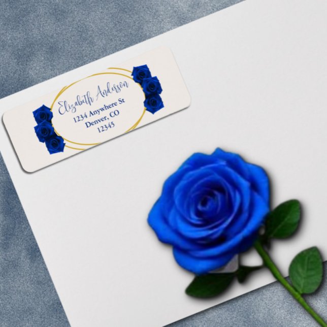 Royal Blue and Gold Geometric Quinceañera (Creator Uploaded)