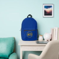 Royal Blue and Gold School Colours and Letters
