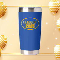 Royal Blue and Gold School Colours Class Year
