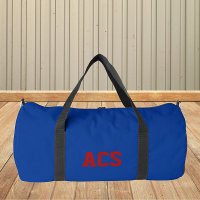 Royal Blue and Red School Colours and Letters