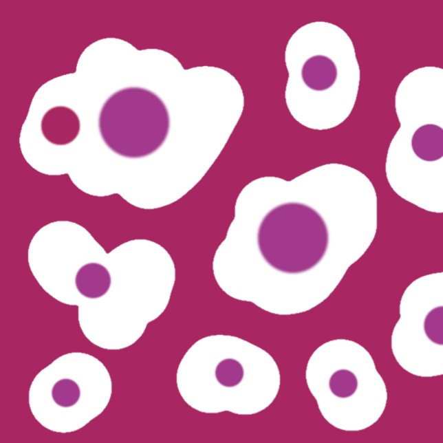 ROYAL BLUE AND SALMON PINK ART PATTERN  CUSHION (Creator Uploaded)