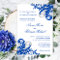 Royal Blue and Silver Flourish Wedding