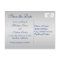 Royal Blue and Silver Save the Date Card