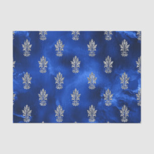 Royal Blue and Silver Tissue Paper