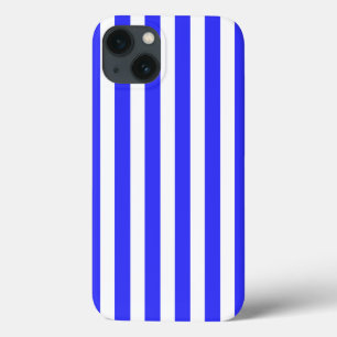 Royal blue and white candy stripes Case-Mate iPhon iPhone 13 Case