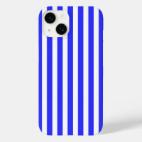 Royal blue and white candy stripes