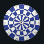 Royal Blue And White Dartboard<br><div class="desc">Royal Blue And White Dart Board</div>