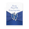 Royal Blue and White Joined Hearts Favour Tag