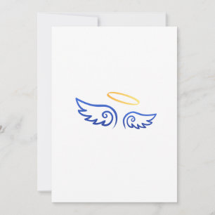 Royal Blue Angel wings with Halo