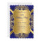 Royal Blue Any Age Birthday Party Gold Diamond 2