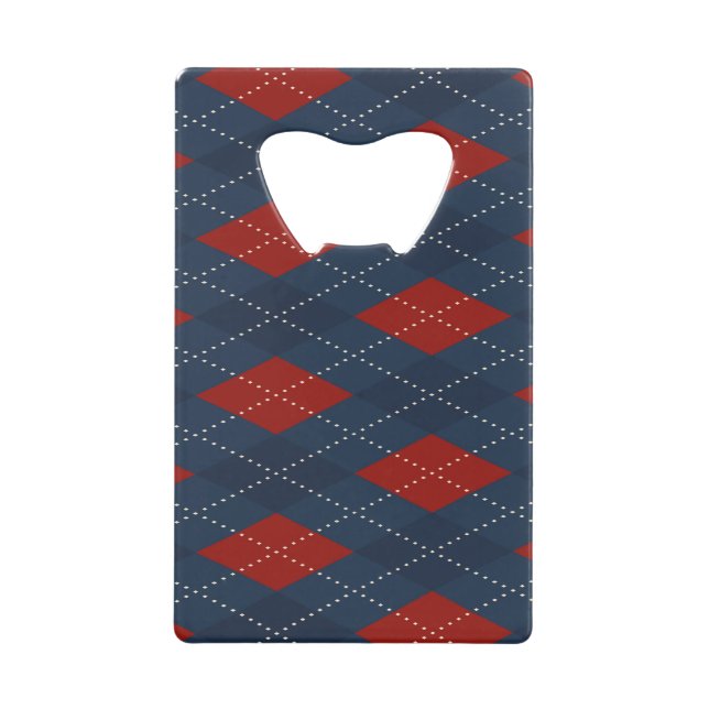 Royal Blue Argyle Christmas Pattern (Front)