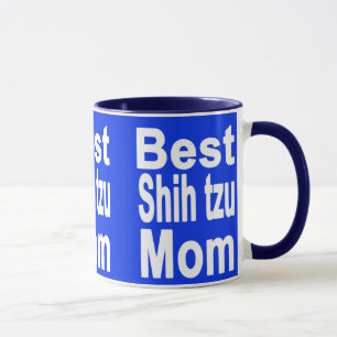 Royal Blue Best Shih tzu Mum Mug, Dog Mug