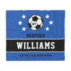Royal Blue Black Custom Soccer Name Number