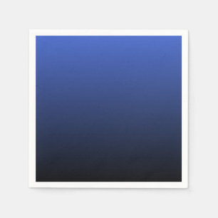 Royal Blue Black Ombre Napkin