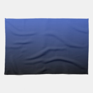 Royal Blue Black Ombre Tea Towel