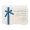 Royal Blue Bow & Lace Wedding Invitations