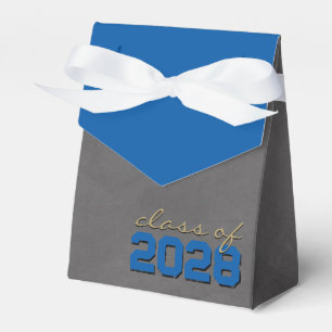 Royal Blue & Bronze Chalkboard Gradu Gift Boxes