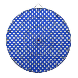 Royal Blue Combination Polka Dots by STaylor Dartboard