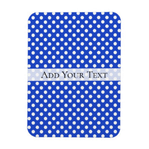 Royal Blue Combination Polka Dots by STaylor Magnet